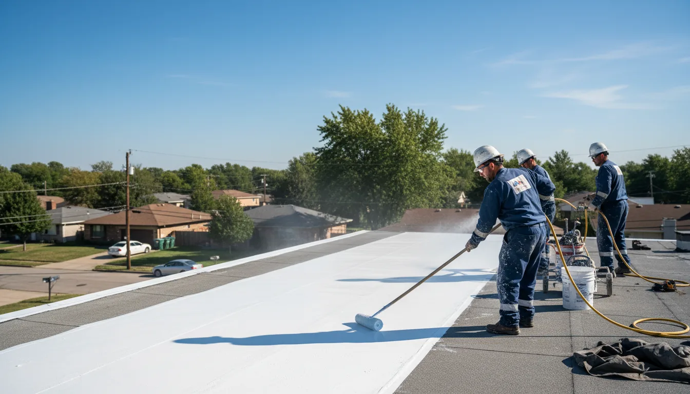 Commercial roof coating in West Wareham, MA near me